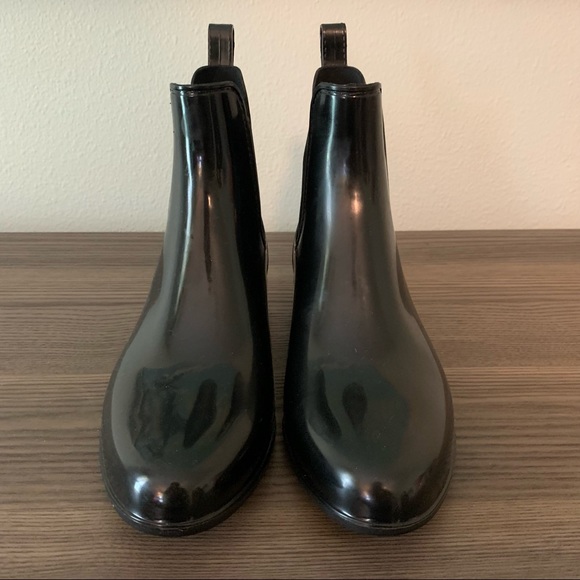 Naturalizer Black Ankle Rain Boots - Picture 3 of 12